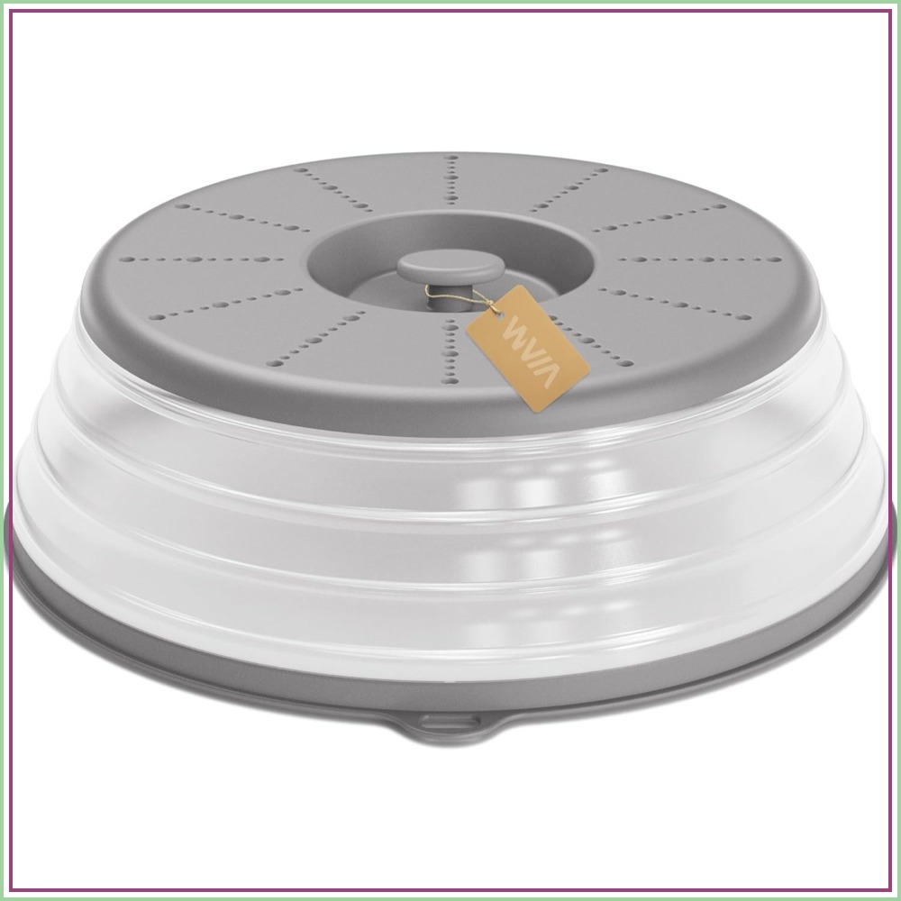 Kitchen Gadgets Images - Magnetron-spatbescherming, geventileerde voedselbeschermer met haakgat, vergiet