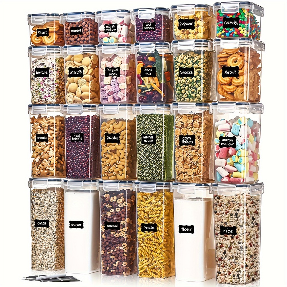 Healthy Kitchen Gadgets - 24 Stuks Voedsel Opslag Containers 12
