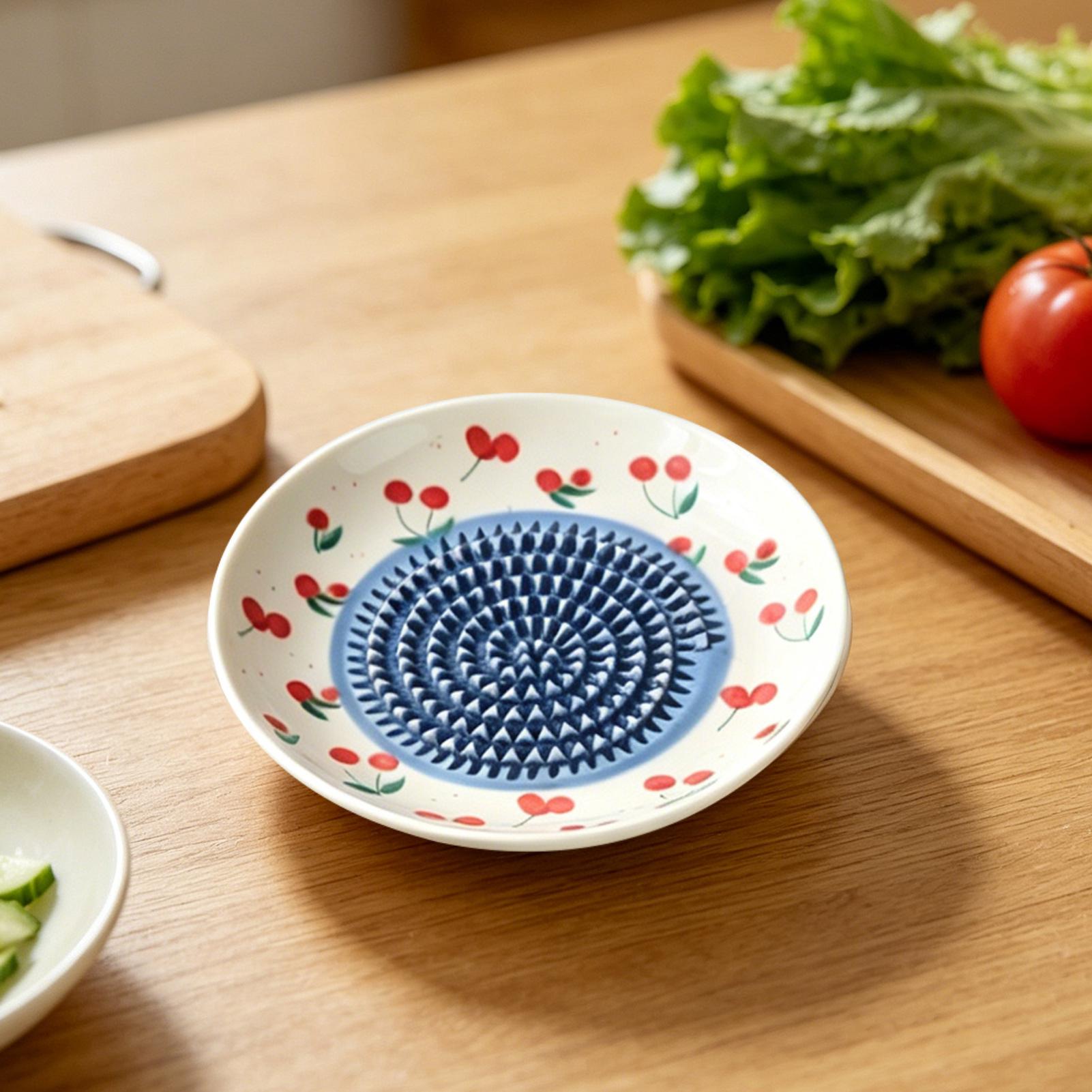 Kitchen Hand Gadgets - Eenvoudige keramische gemberrasp, handmolen, knoflookstamper, draagbare