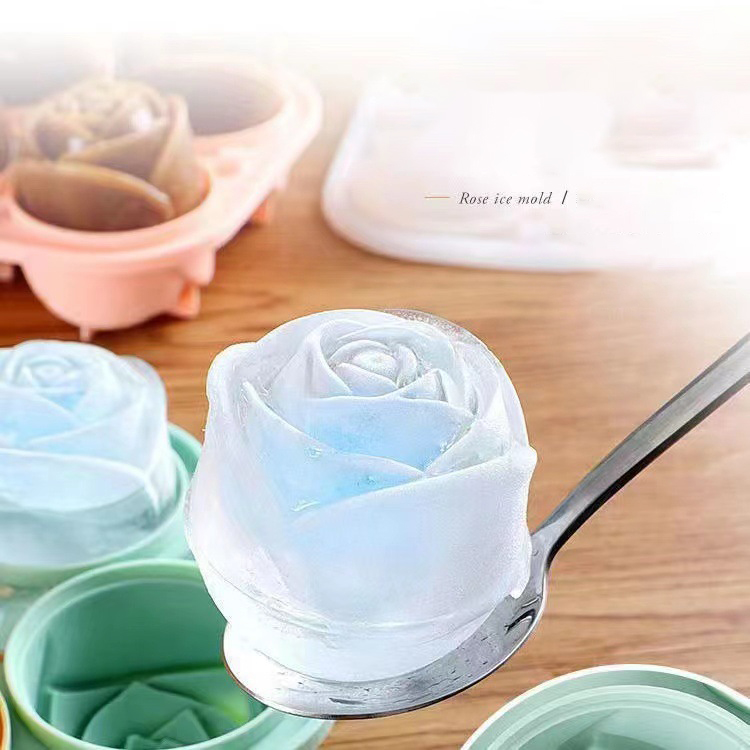 Quality Kitchen Gadgets - 3D Rose Ice Mallen 4 Gaten