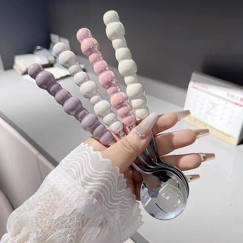 Healthy Kitchen Gadgets - Parel Handvat Lepel Roestvrij Staal Roeren