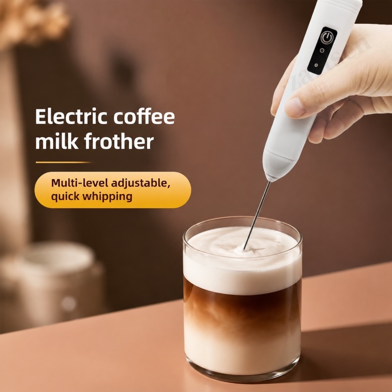 Healthy Kitchen Gadgets - Elektrische koffiemelkopschuimer, koffiecreamer, handmixer, eierklopper, opschuimer,