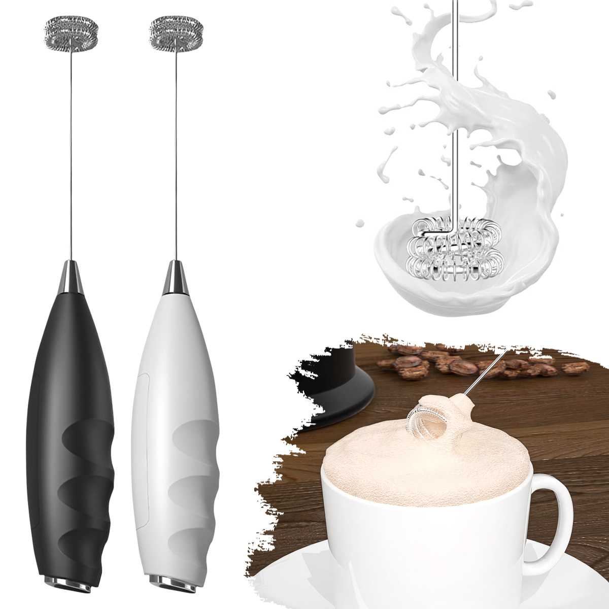 Healthy Kitchen Gadgets - Koffie elektrische melkopschuimer elektrische garde draadloze