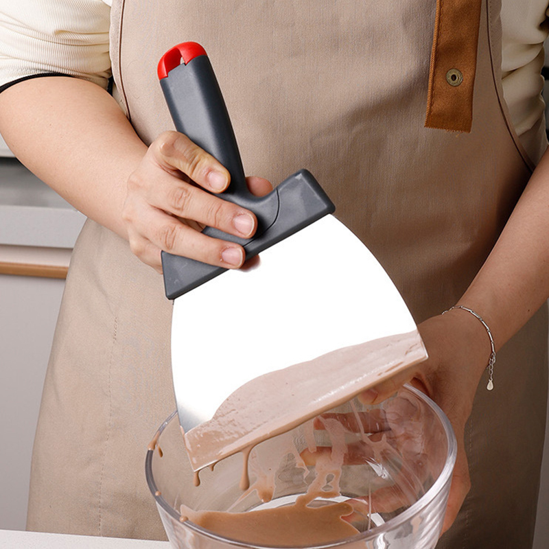 Healthy Kitchen Gadgets - Roestvrijstalen deegschraper Coatingspatel voor chocoladeschraper Keukenaccessoires