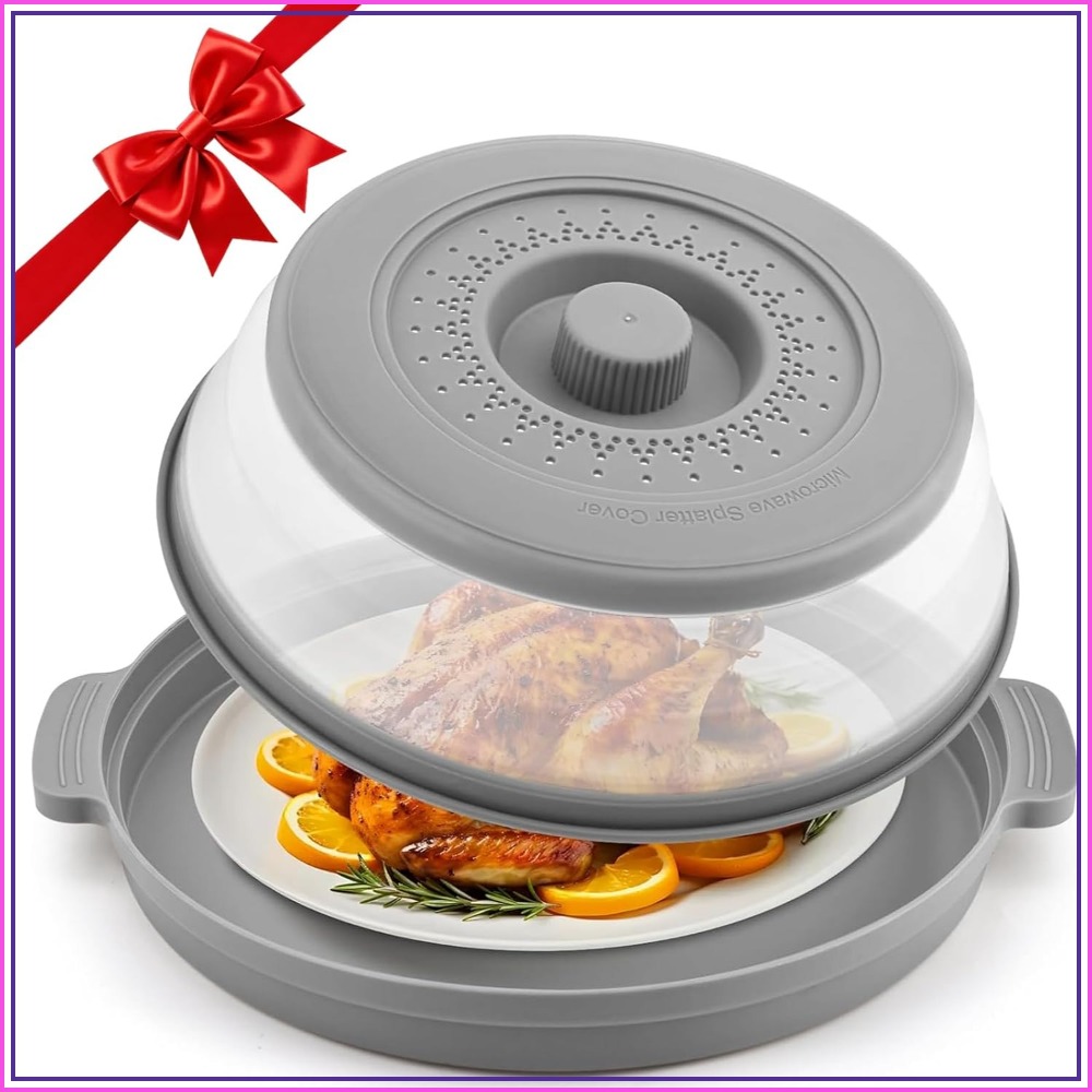 Kitchen Gadgets Images - Grote 10,7 inch magnetron-spatbescherming met anti-verbrandingsbasis,