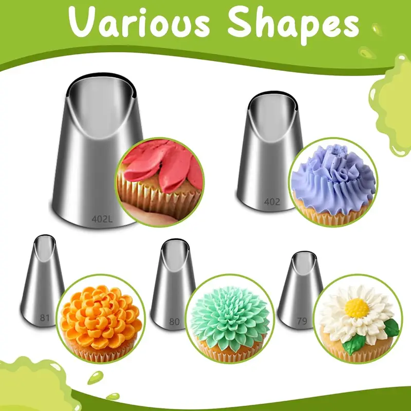 5 STKS RVS Piping Nozzles Set, - Quality Kitchen Gadgets recensie en prijs