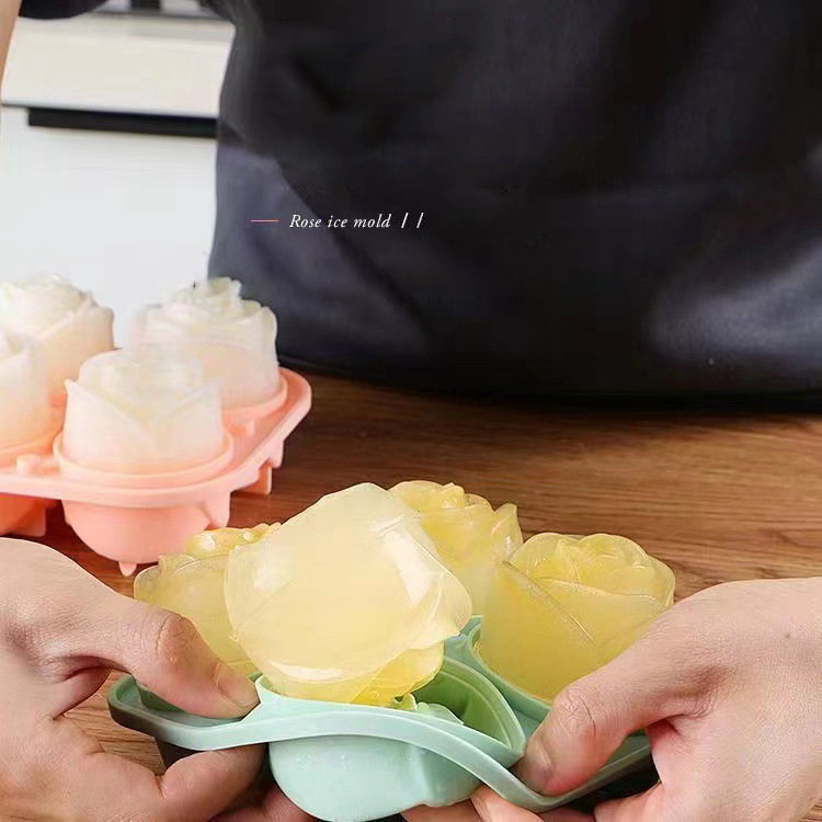 3D Rose Ice Mallen 4 Gaten Ijs - Quality Kitchen Gadgets recensie en prijs