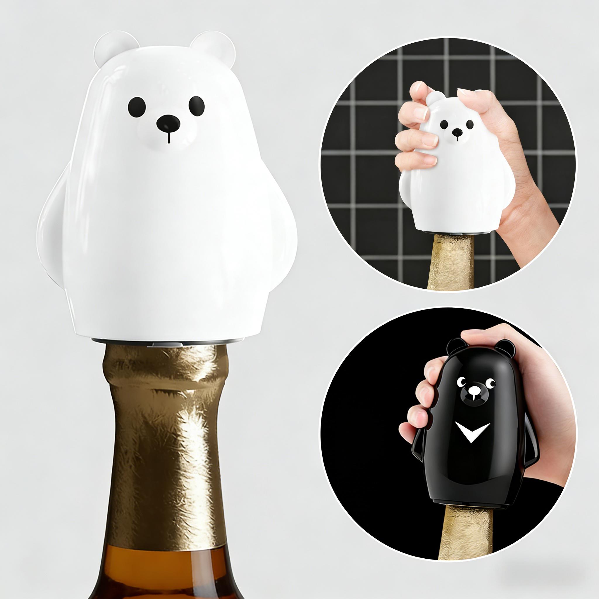 Leuke zwart-witte beer flesope - Kitchen Gadgets Gift Ideas recensie en prijs